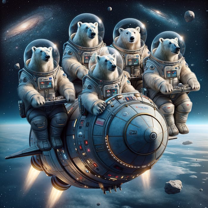 Polar Bears Fly in a Rocket: A Space Adventure