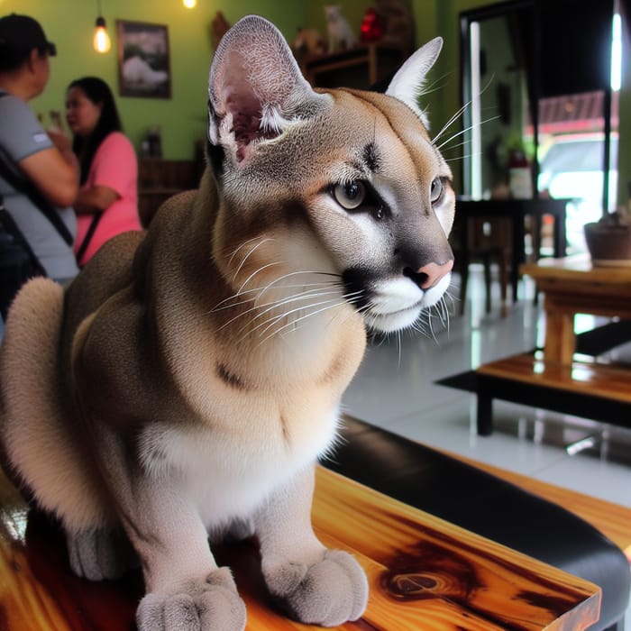 Feline Resembling a Cougar - Unique Cat Look