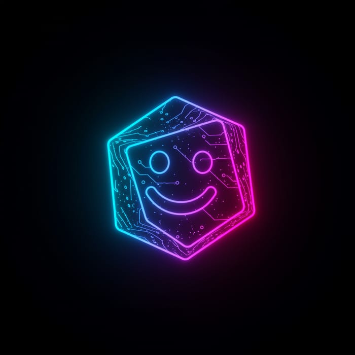 Futuristic 2D Geometric Shapes with Rounded Edges