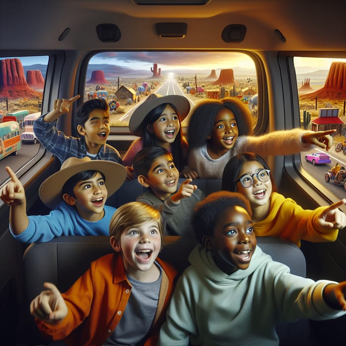 Exciting Brown Kids Road Trip Adventure