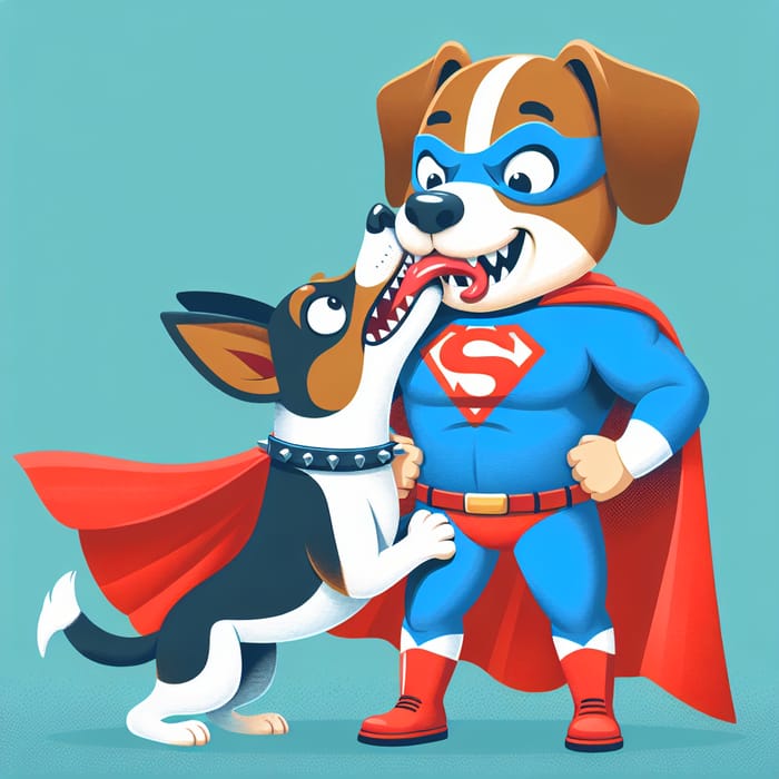 Superman vs Dog: A Fun Showdown