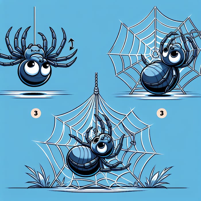 Create Delightful Cartoon Spider Poses | Fun Illustrations