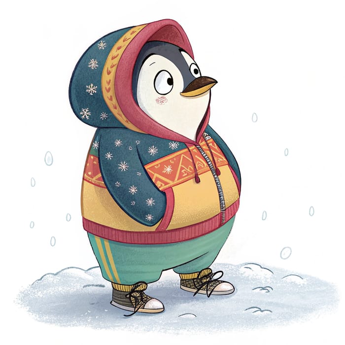 Pudgy Penguin in Pepe Maximus Clothing