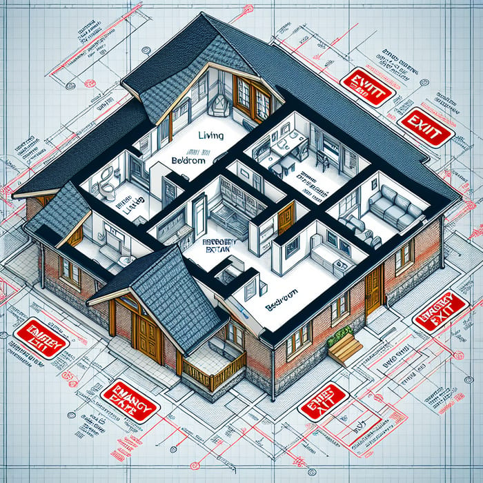 House Floor Mapping for Emergency Exit Plan