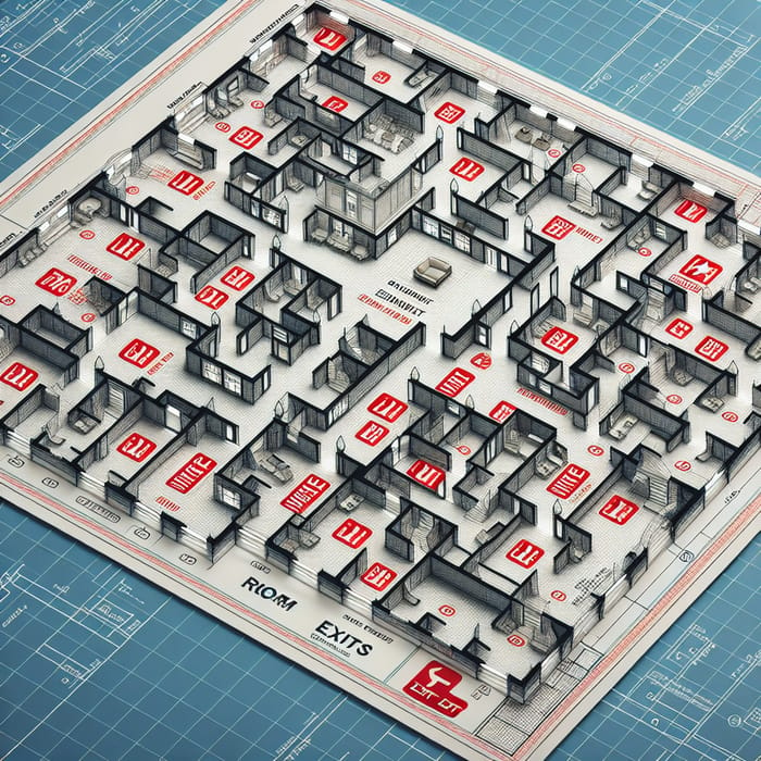 Detailed Floor Mapping with Emergency Exits