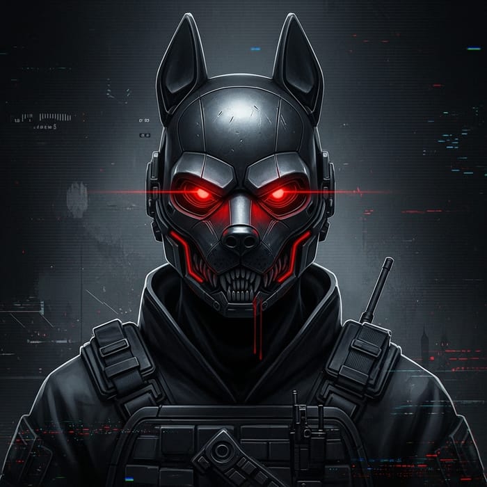 Menacing Cyberpunk Soldier Digital Art for CS2 Profile Menacing Cyberpunk Soldier Digital Art for CS2 Profile