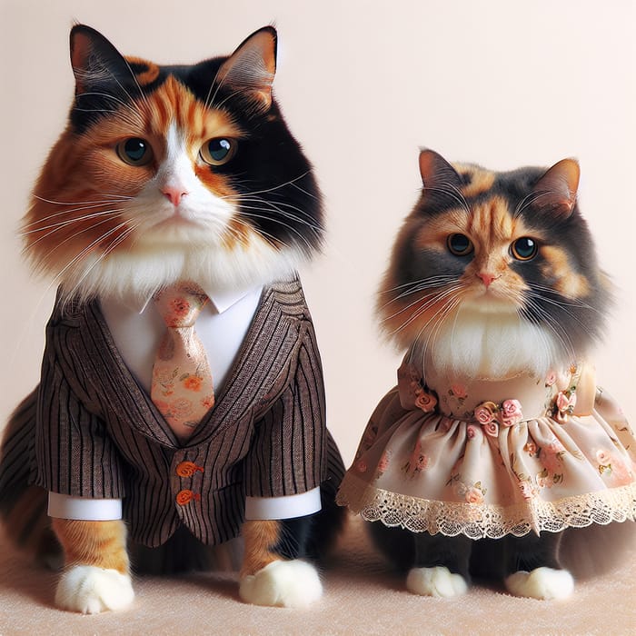 Sad Cats in Fancy Outfits: A Unique Perspective