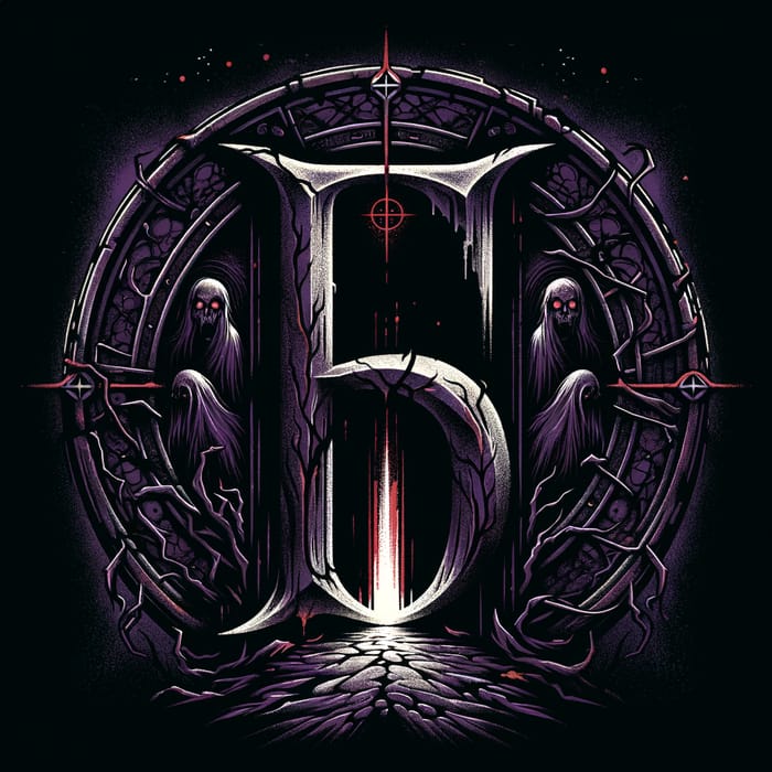 Chilling Horror Logo: 'ES' Design with Gothic Influence