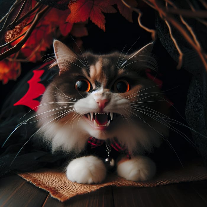 Scary Cat: Spooky Feline Image