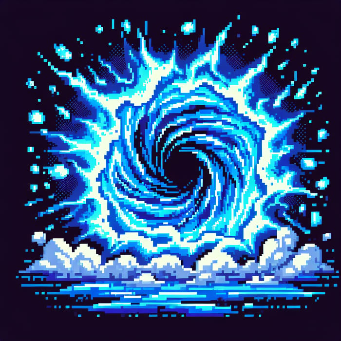 Pixel Art Slam: Blue Portal Design