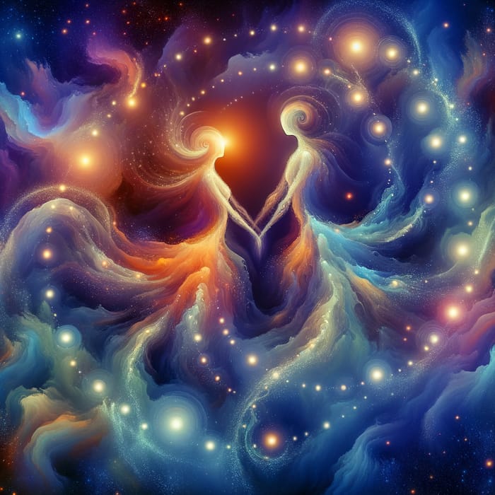 Ethereal Souls Merge: Dance of Surrealistic Unity