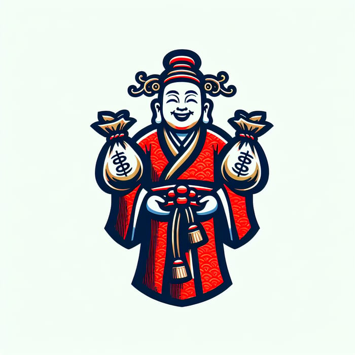 Asian Mythology Wealth God Design