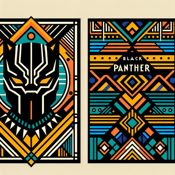 Pop Art Black Panther Marvel Business Card Design