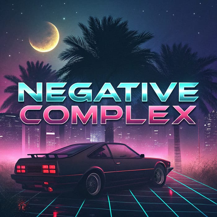 Negative Complex: Chiptune & Synthwave Album Art