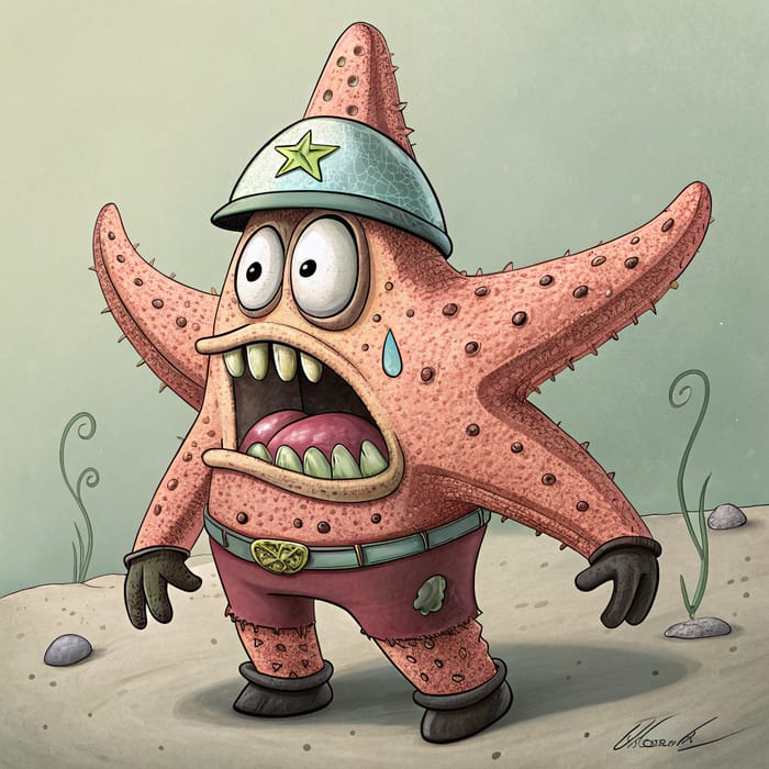 Horrifying SpongeBob Character Mashup