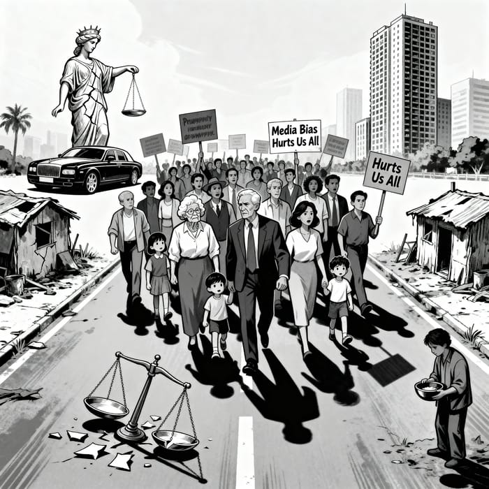 Impact of Mass Media: An Editorial Cartoon