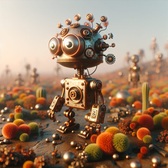 Adorable Steampunk Mechanical Entity Exploration