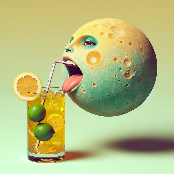 Mercury Planet Drinks Gatorade in Vintage Style