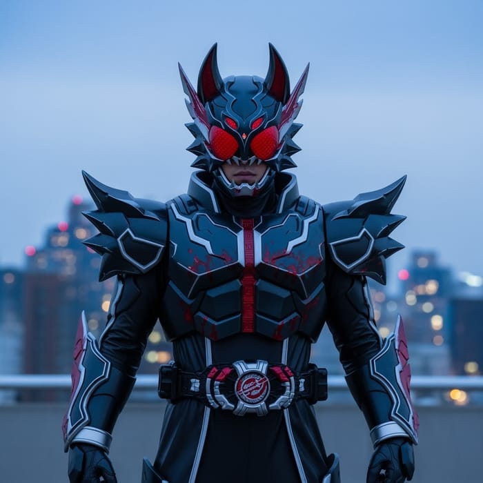 Futuristic Wolf Warrior in Heroic Stance Futuristic Wolf Warrior in Heroic Stance
