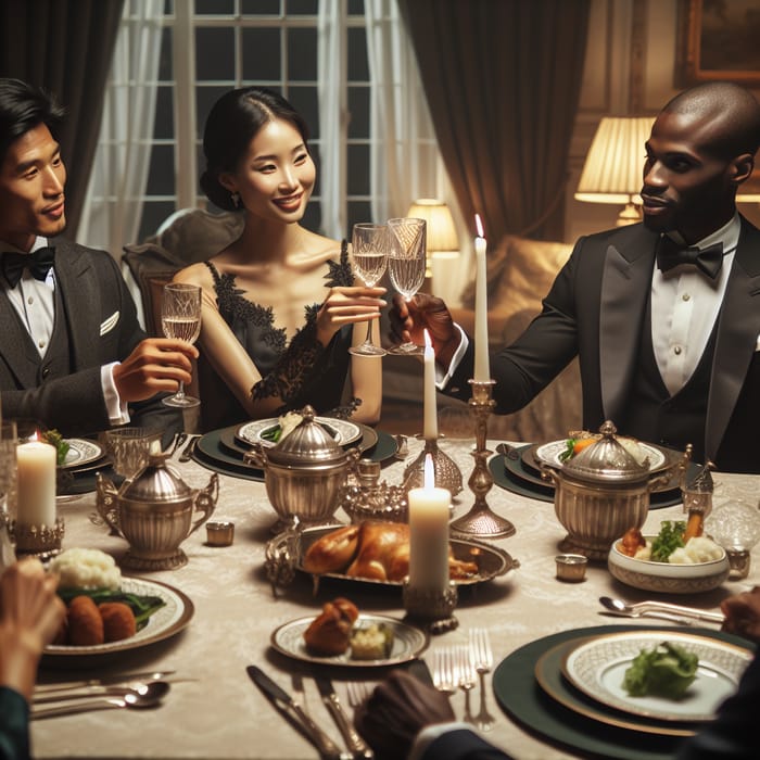 Elegant Dinner Toast: A Celebration of Diversity