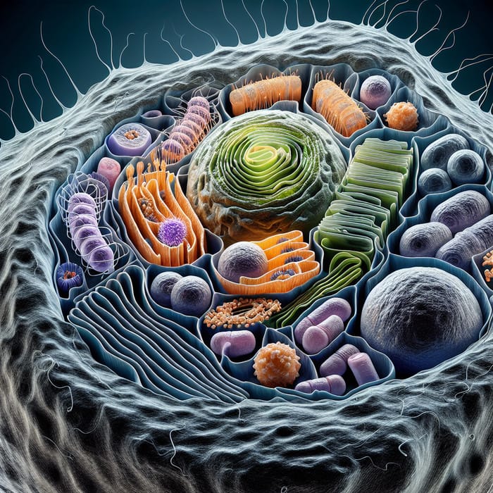 Animal Cell with Organelles: Detailed Visualization