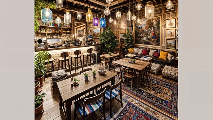 Charming Bohemian Restaurant Interior Design Ideas