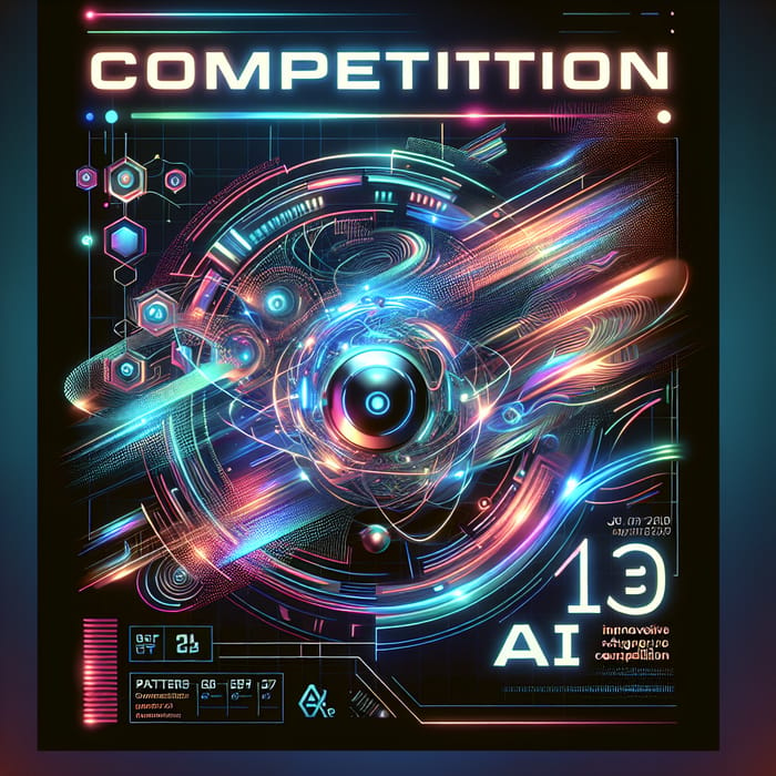 Vivid Futuristic Competition Poster Design