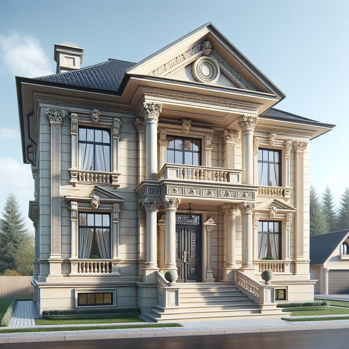 Classical Style House Facade | Elegant Design