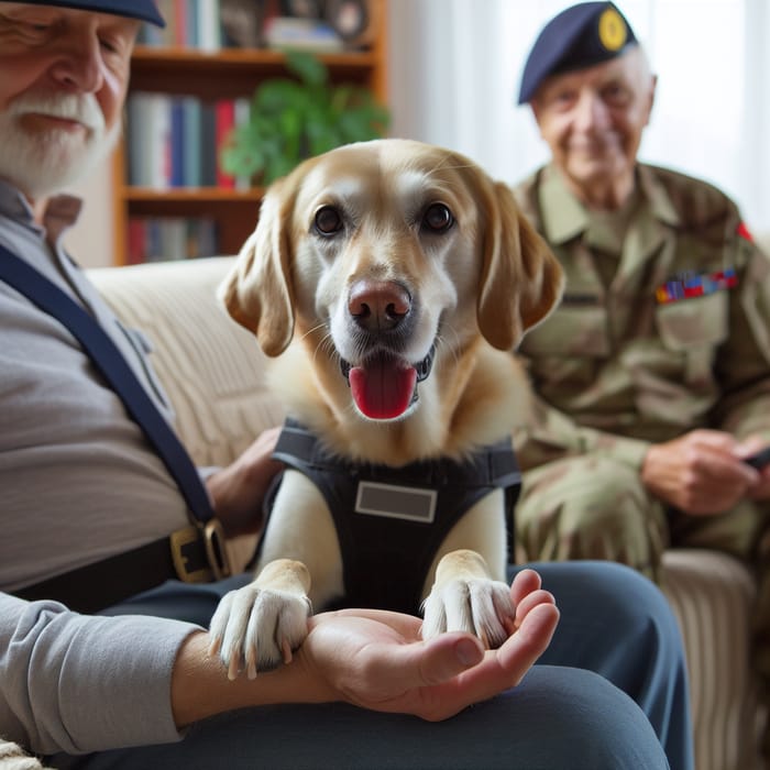 Supportive Dog Ready to Assist and Provide Emotional Support