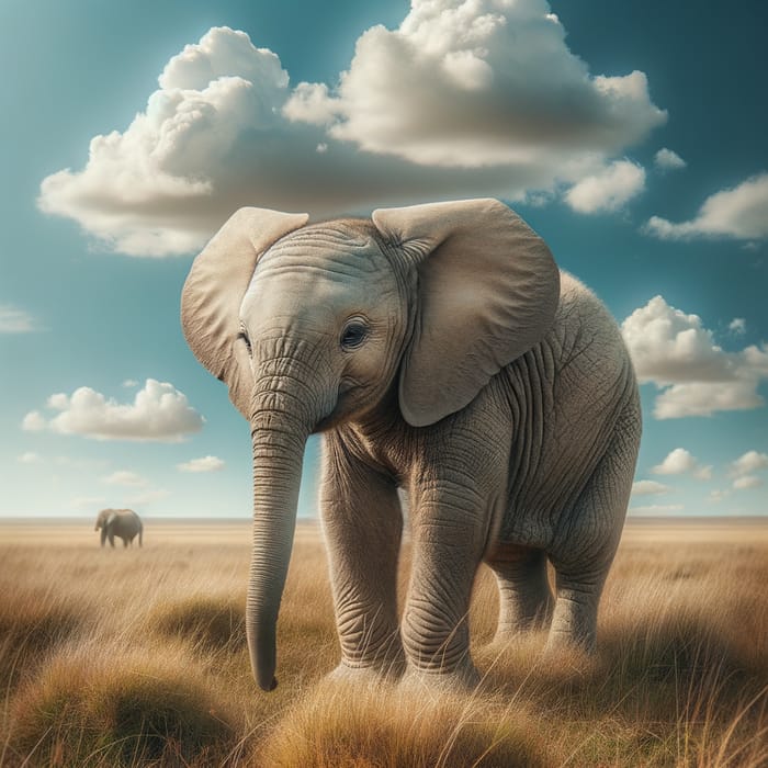 Majestic Elephant with Small Ears