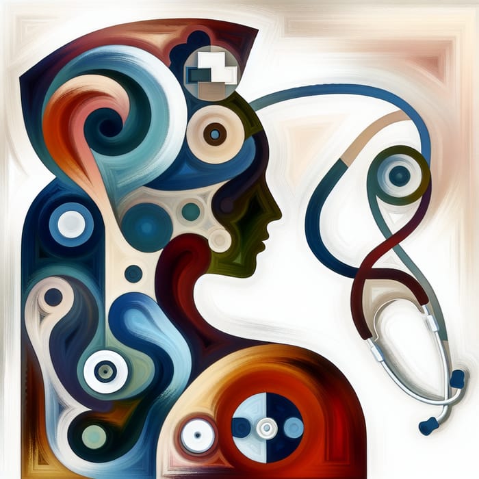 Abstract Nurse Art: Intriguing Harmony