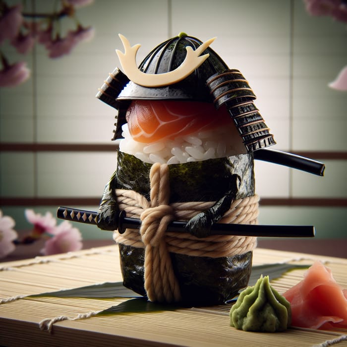 Samurai Nigiri Sushi: Japanese Food Art Masterpiece Samurai Nigiri Sushi: Japanese Food Art Masterpiece