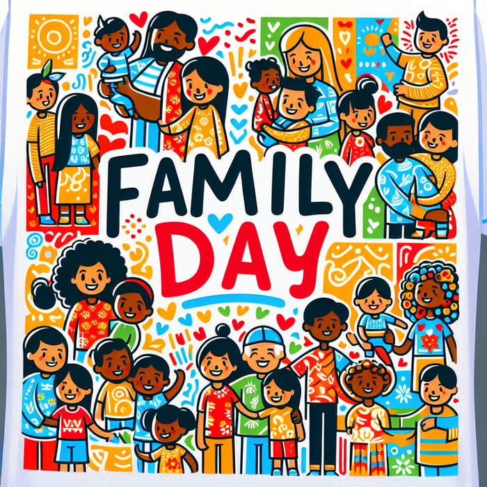 Cheerful Family Day Shirt for All Cultures