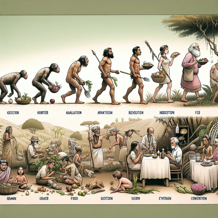 Evolution of Eating: Ancient to Modern Humans Timeline