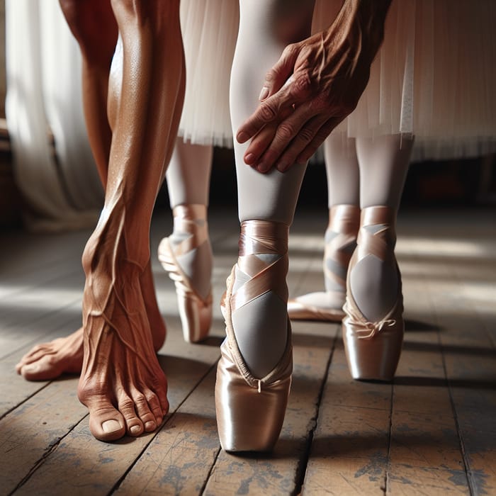 Elegant Ballerina Feet: A Dance Journey