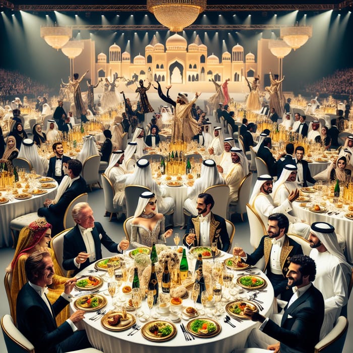 Luxurious Arabian Gala Dinner in Dubai