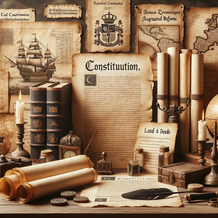 Constitution, Taxation, Land Reform - Spanish Era Documents