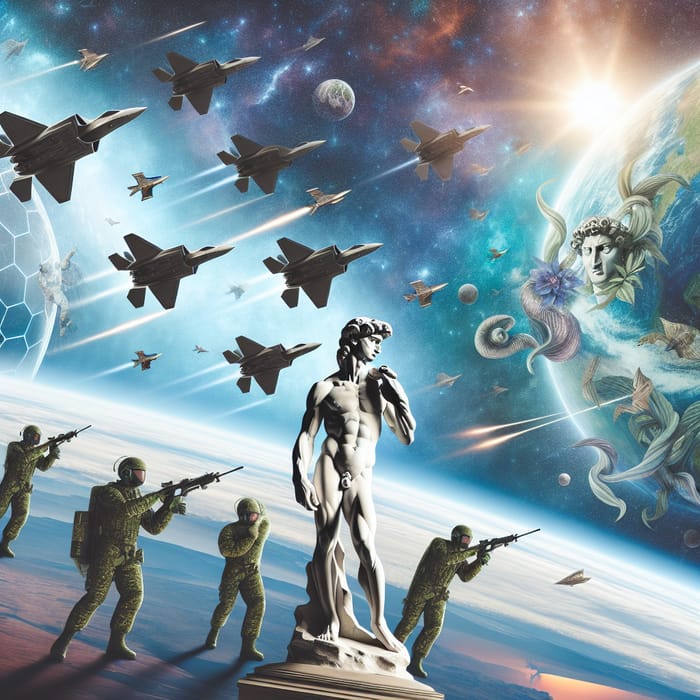 Alien Invasion: Uma Davi Alien Assault on Earth with F-35 Fighter Jets