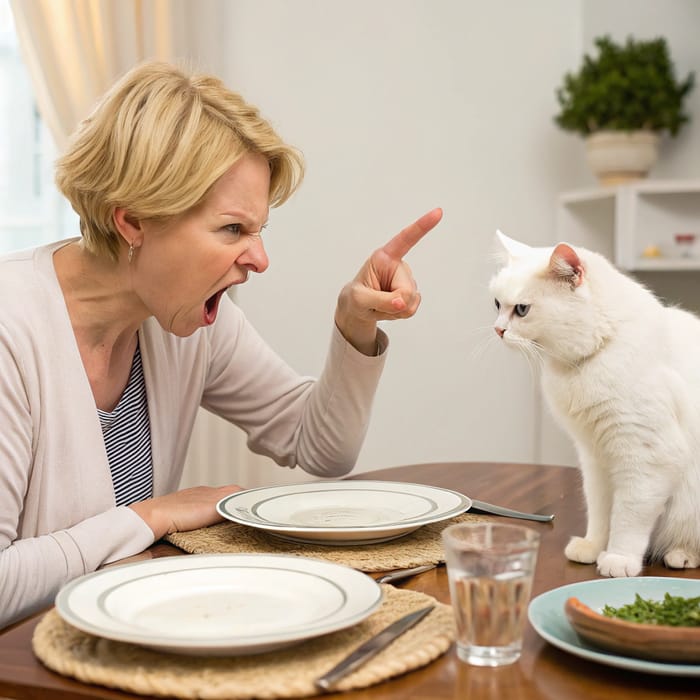 Woman Yelling at Cat: The Funny Viral Moment