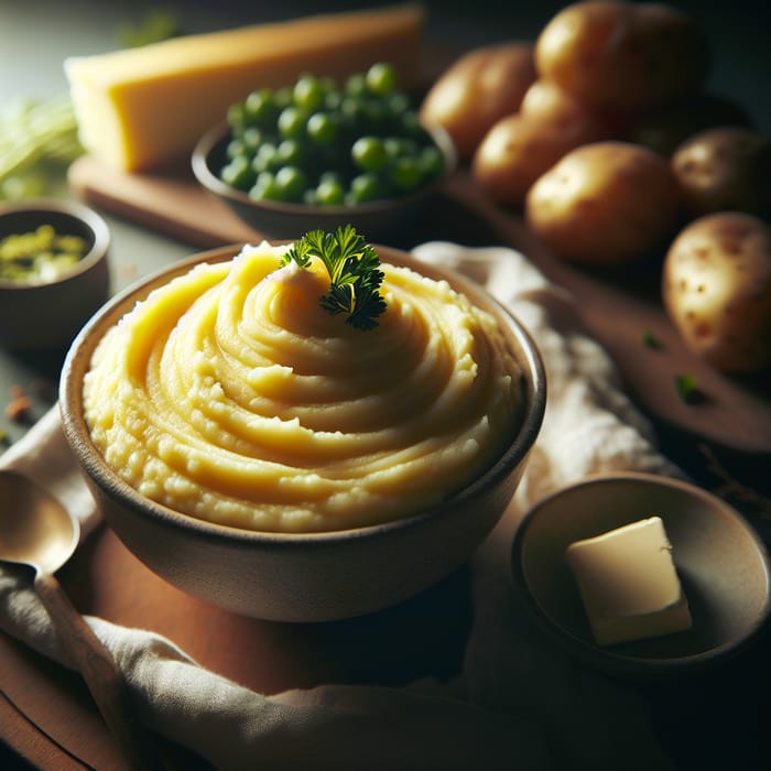 Creamy Potato Puree with Fresh Herbs