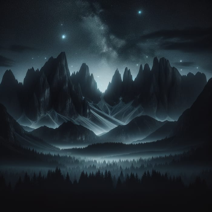 Dark Mountain Landscape Wallpaper