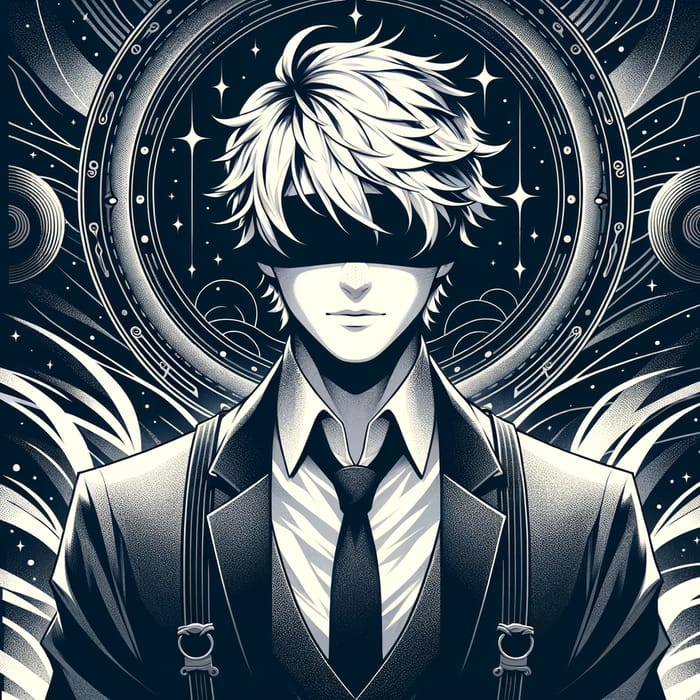 Gojo Satoru: Stylish White-Haired Enigma in Modern Suit