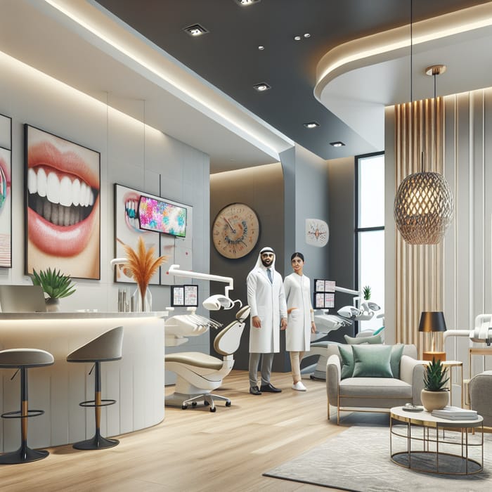 Sleek & Vibrant Dental Clinic Design