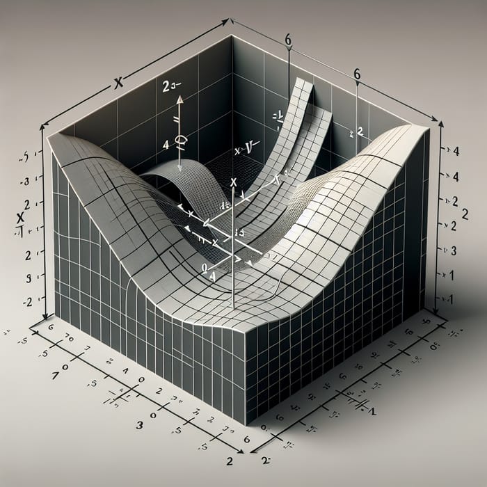 3D Graphing Function: x = ±4, y = ±2, z = ±2 Intercepts