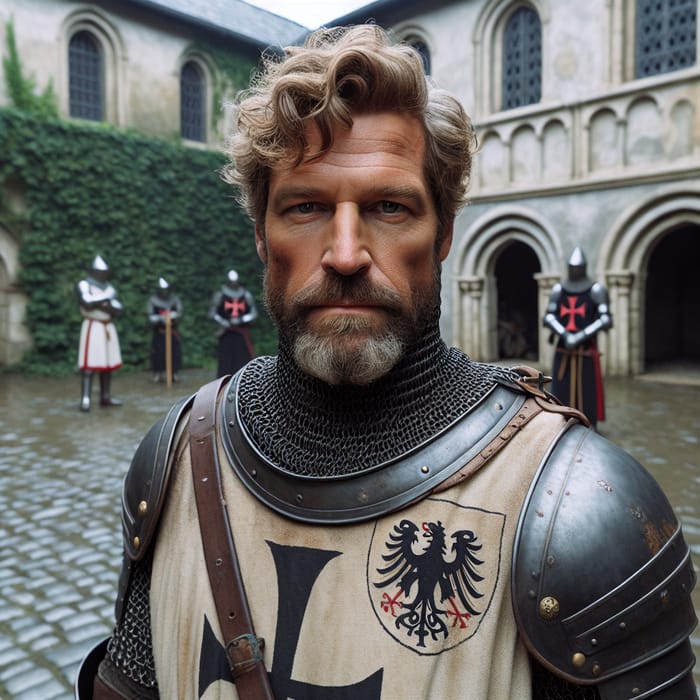 Cullen Rutherford Realism Portrait in Medieval Castle