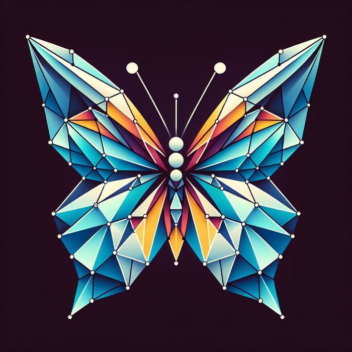 Geometric Butterfly Art - 幾何学 蝶