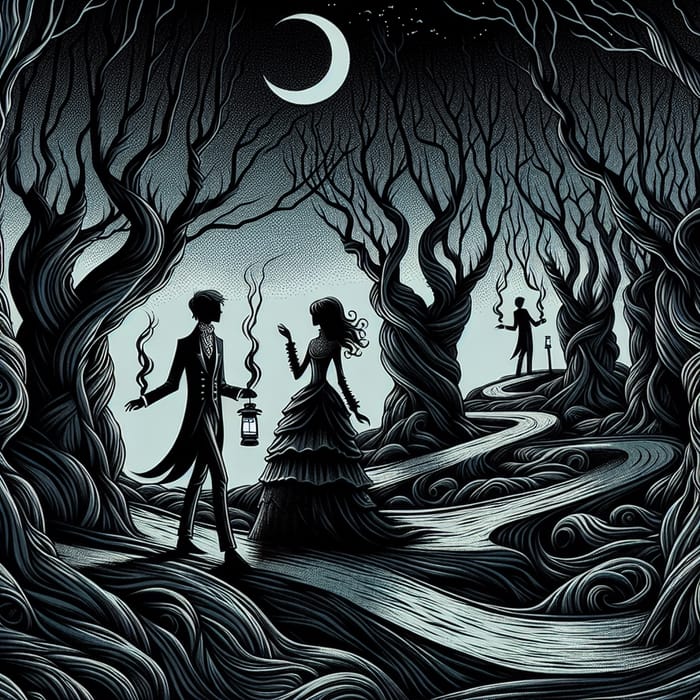 Twisted Love Story: Dark and Mysterious Art