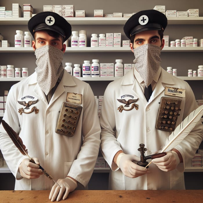 Underground Pharmacy with Armed Cashiers in Balaclavas