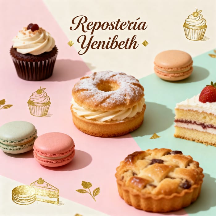 Elegant Packaging Design for Repostería Yenibeth Elegant Packaging Design for Repostería Yenibeth