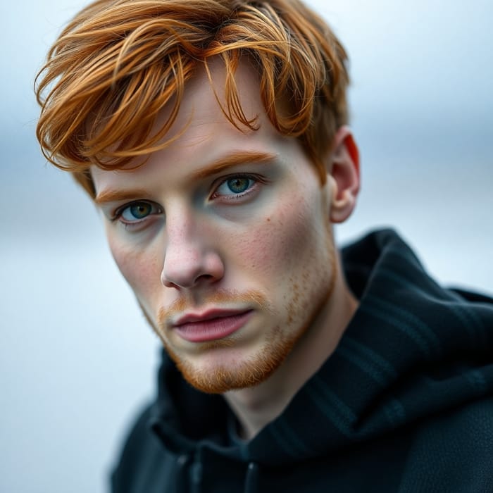 Red Haired Man with Hazel Eyes - Unique Portrait